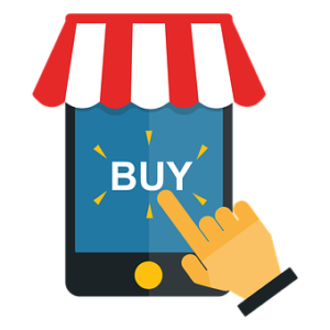 shopping using a smartphone